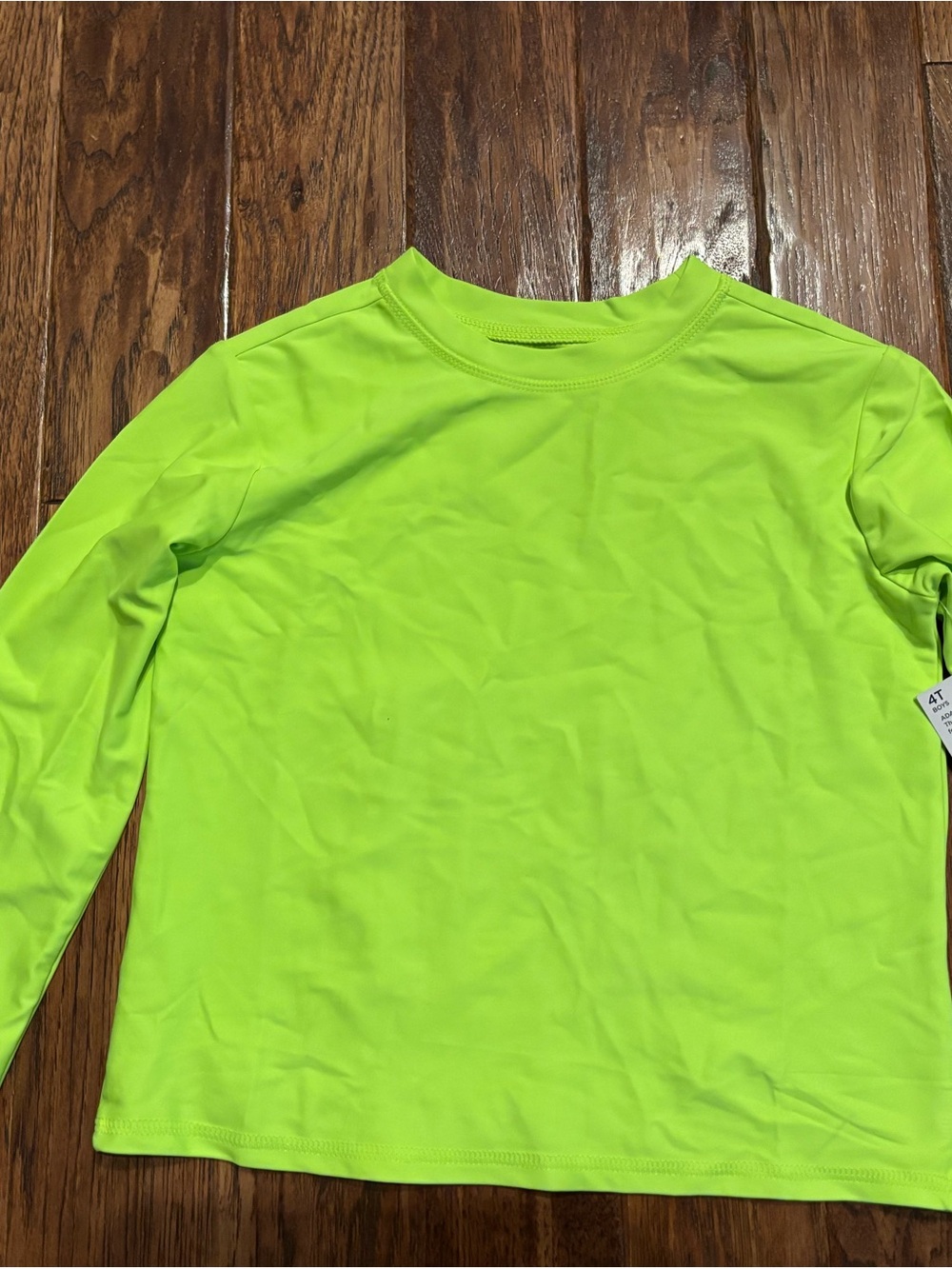 Jumping Beans 4T Adaptive Neon Green Sun Shirt Rashguard Swim UPF